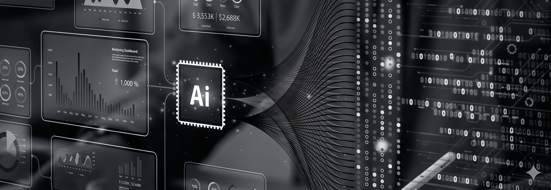 AI and coding themed visual